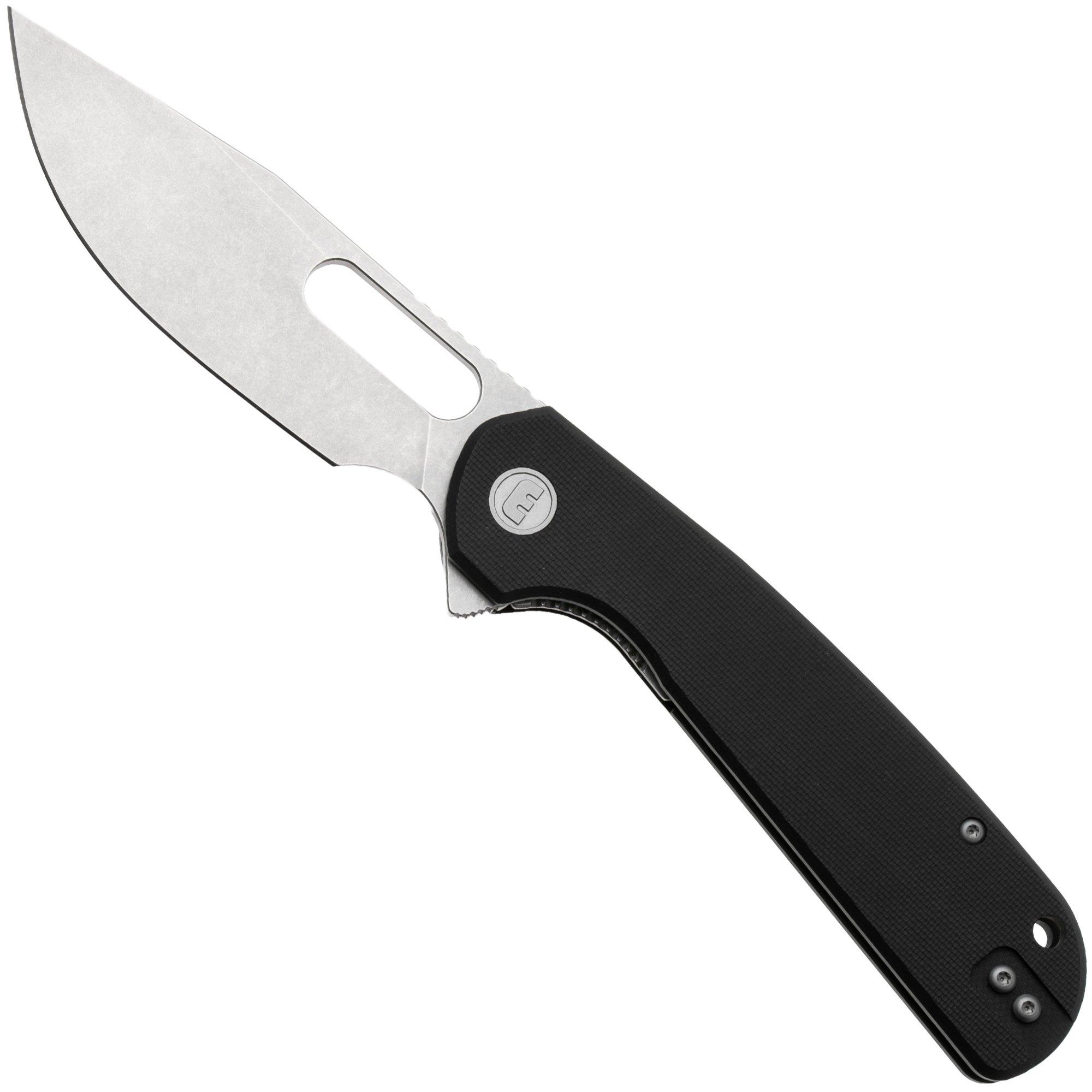 Eutektik Trinity TRI-BSW-R Stonewashed 14C28N, Black G10, zakmes