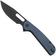 Afbeelding voor Eutektik Trinity TRI-DBW-R Blackwashed 14C28N, Blue G10, zakmes