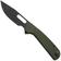 Afbeelding voor Eutektik Trinity TRI-OGBW-R Blackwashed 14C28N, OD Green G10, zakmes