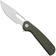 Afbeelding voor Eutektik Trinity TRI-OGSW-R Stonewashed 14C28N, OD Green G10, zakmes