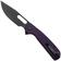 Afbeelding voor Eutektik Trinity TRI-PBW-R Blackwashed 14C28N, Purple G10, zakmes