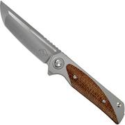 Liong Mah Warrior Two V3 Burlap Micarta pocket knife