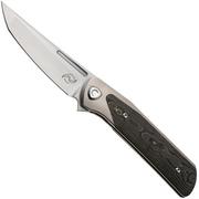 Imagen para Liong Mah Warrior 3, Satin M390, Gold Camo Carbonfiber Titanium, navaja
