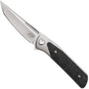 Image for Liong Mah Warrior 3 Bead Blasted Böhler M390, Titanium Marbled Carbonfiber Inlay, pocket knife