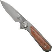 Liong Mah Zulu Brown Canvas Micarta pocket knife