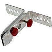 Lansky clamp with rubber jaw for sharpening system