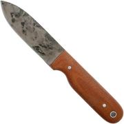 LT Wright Bushcrafter HC, 1075, Matte Natural Micarta, Leather sheath, bushcraft knife