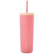 LifeStraw Go Steel Tumbler Apricot Pink, Trinkbecher mit Wasserfilter, 530 ml