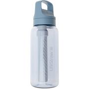LifeStraw Go Icelandic Blue GO-1L-ICE BPA-Free Plastic, waterfles met 2-stage filter, 1L