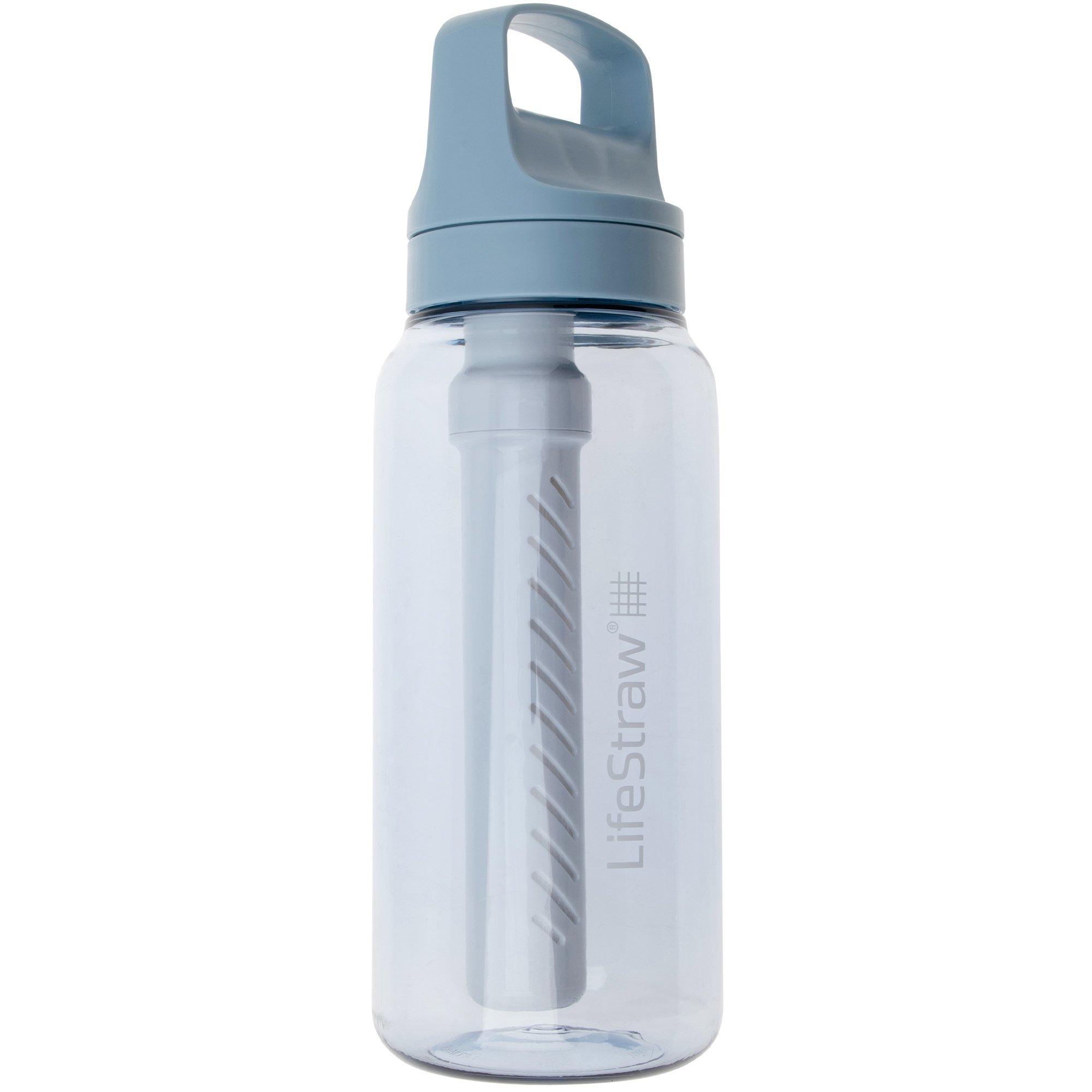 LifeStraw Go Icelandic Blue GO-1L-ICE BPA-Free Plastic, water bottle with 2-stage filter, 1L