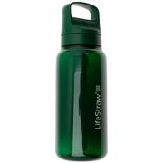 LifeStraw Go Terrace Green GO-1L-TERGRN BPA-Free Plastic, Wasserflasche mit 2-Stage Filter, 1L