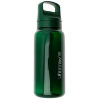 Imagen para LifeStraw Go Terrace Green GO-1L-TERGRN BPA-Free Plastic, botella de agua con filtro de 2 fases, 1L