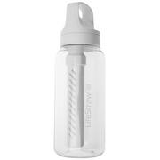 LifeStraw Go Polar White GO-1L-WHT BPA-Free Plastic, Wasserflasche mit 2-Stage Filter, 1L
