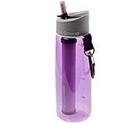 LifeStraw Go 2-stage water bottle with a filter, purple