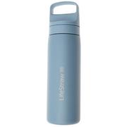 LifeStraw Go Icelandic Blue GOST-530ML-ICE Stainless Steel, waterfles met 2-stage filter, 530 ml 