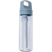 LifeStraw Go Icelandic Blue GO-650ML-ICE BPA-Free Plastic, waterfles met 2-stage filter, 650 ml 