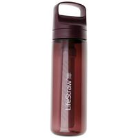 Image for LifeStraw Go Merlot Me Away GO-650ML-MERL BPA-Free Plastic, water bottle with 2-stage filter, 650 ml