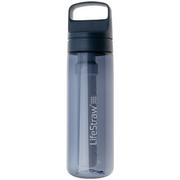 LifeStraw Go Aegean Sea GO-650ML-SEA BPA-Free Plastic, Wasserflasche mit 2-Stage Filter, 650 ml