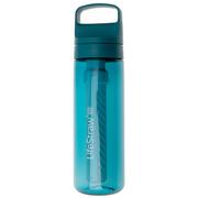 LifeStraw Go Laguna Teal GO-650ML-TEAL BPA-Free Plastic, bottiglia con filtro a 2 fasi, 650 ml