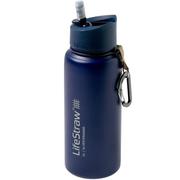 LifeStraw Go Stainless Steel insulated bottle with filter, blue