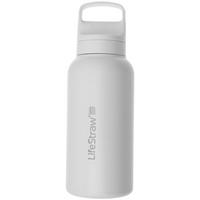 Imagen para LifeStraw Go Polar White GOST-1L-WHT Stainless Steel, botella de agua con filtro de 2 fases, 1L
