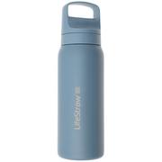 LifeStraw Go Icelandic Blue GOST-650ML-ICE Stainless Steel, garrafa de água com filtro de 2 fases, 650 ml