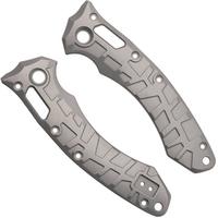 Imagen para Lex Custom Microtech Amphibian Scales AMPHGBB Glass Bead Polished Titanium, cachas