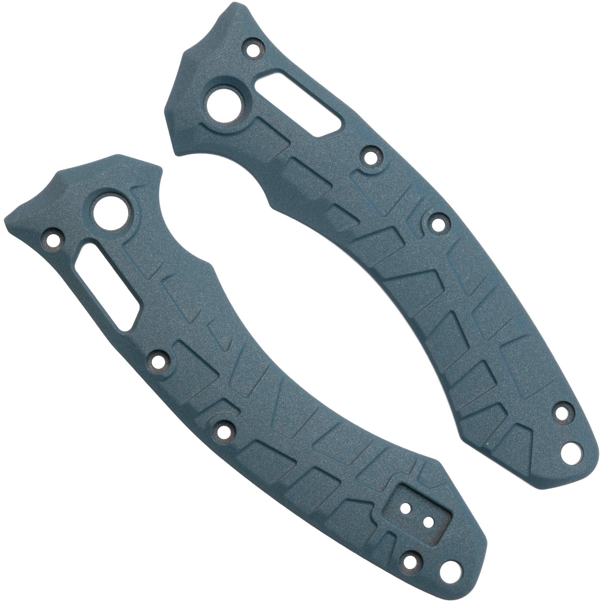 Okładziny Lex Custom Microtech Amphibian Scales AMPHH185 Cerakote Blue Titanium