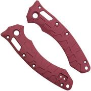 Afbeelding voor Lex Custom Microtech Amphibian Scales AMPHH320 Cerakote Cranberry Frost Titanium, handgreepschalen