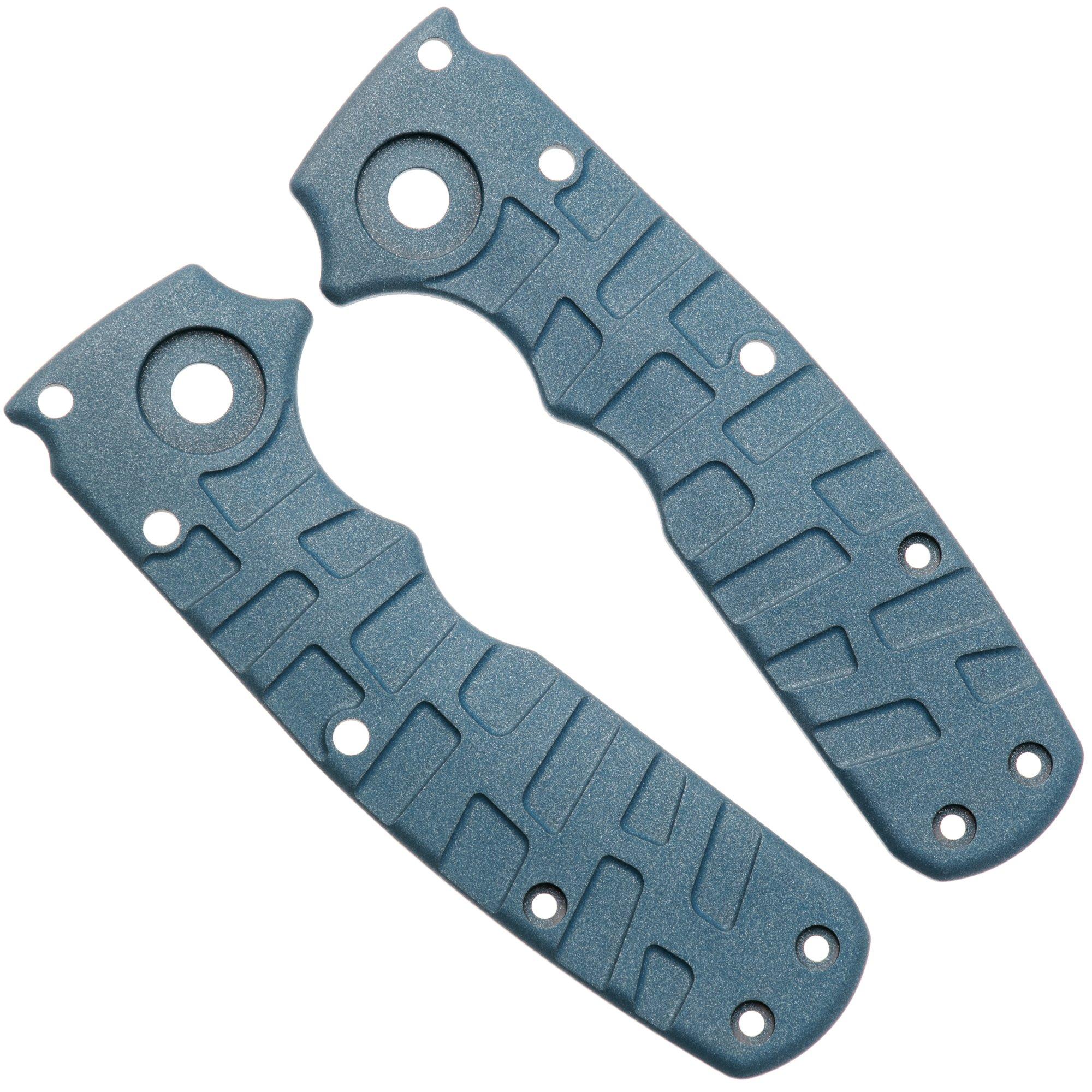 Lex Custom Demko Shark-Cub Scales Blue Titanium, handle scales