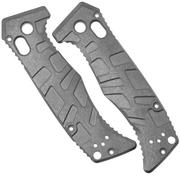 Lex Custom Benchmade Mini Adamas Scales MATSW Turtle Stonewashed Titanium, guancette