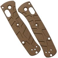 Afbeelding voor Lex Custom Benchmade Mini Bugout Scales MBUTH148 Turtle Burnt Bronze Titanium, handgreepschalen 