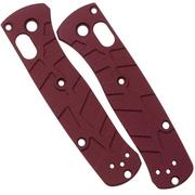 Lex Custom Benchmade Mini Bugout Scales MBUTH320 Turtle Cranberry Frost Titanium, plaquettes de manche