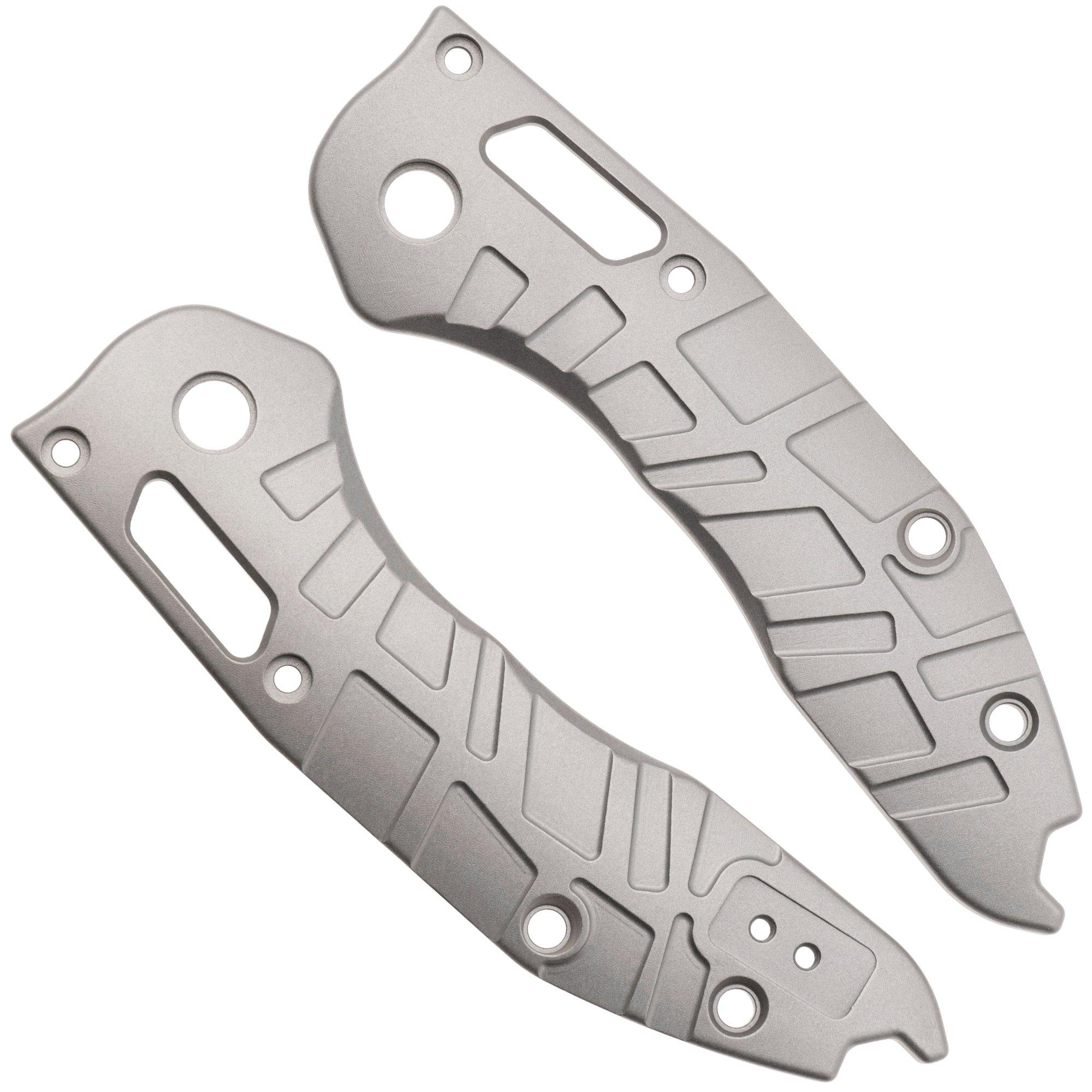 Lex Custom Microtech Stitch Scales V2 MS2GBB, Glass Bead Blasted Titanium, Griffschalen