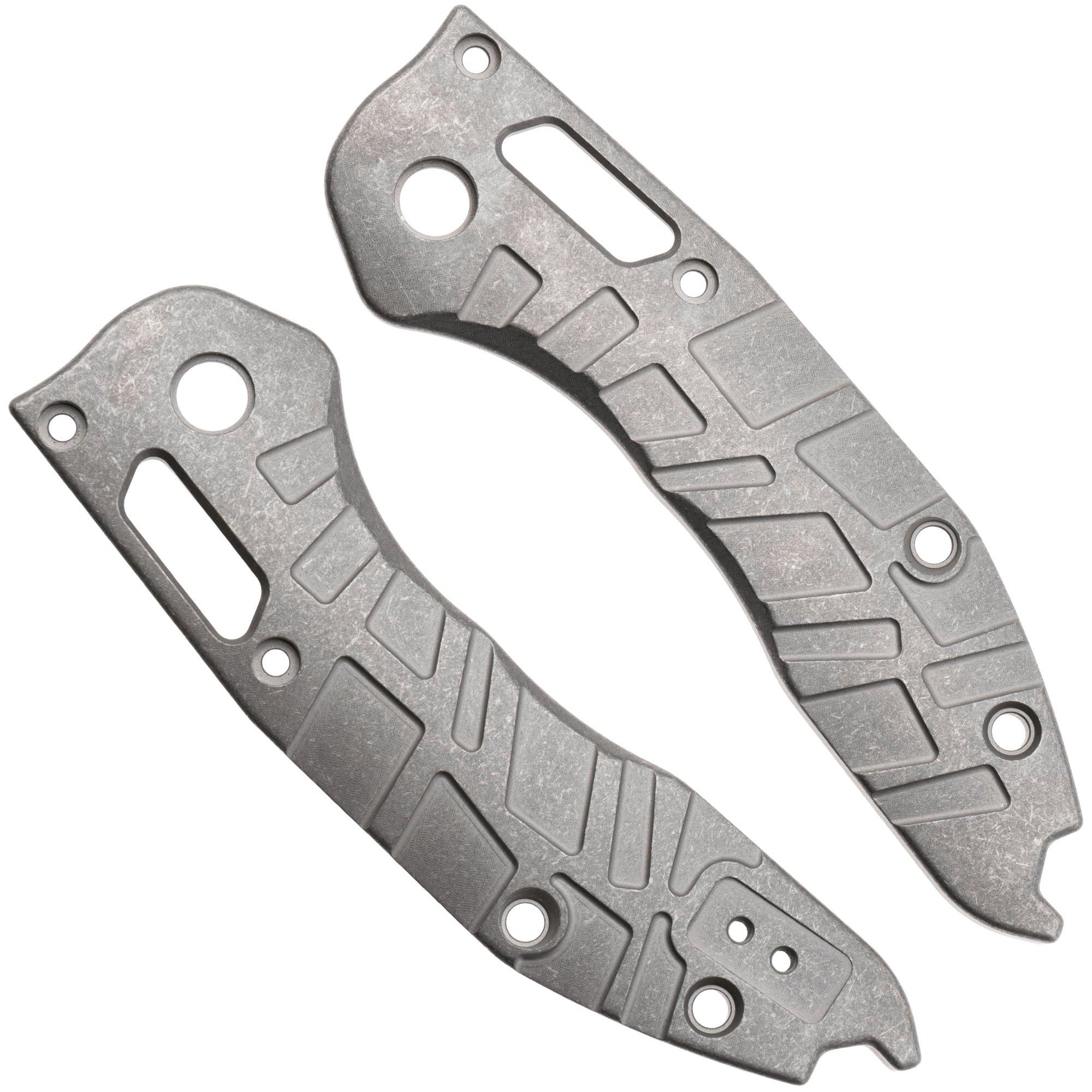 Lex Custom Microtech Stitch Scales V2 MS2SW, Stonewashed Titanium, Griffschalen
