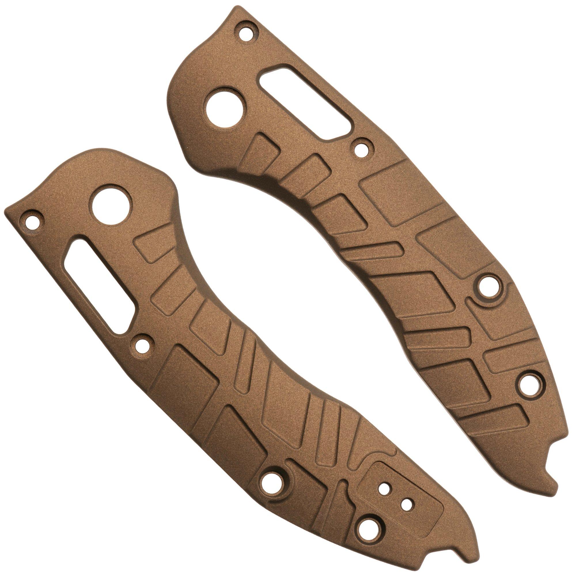 Lex Custom Microtech Stitch Scales V2 MS2TH148, Burnt Bronze Titanium, Griffschalen