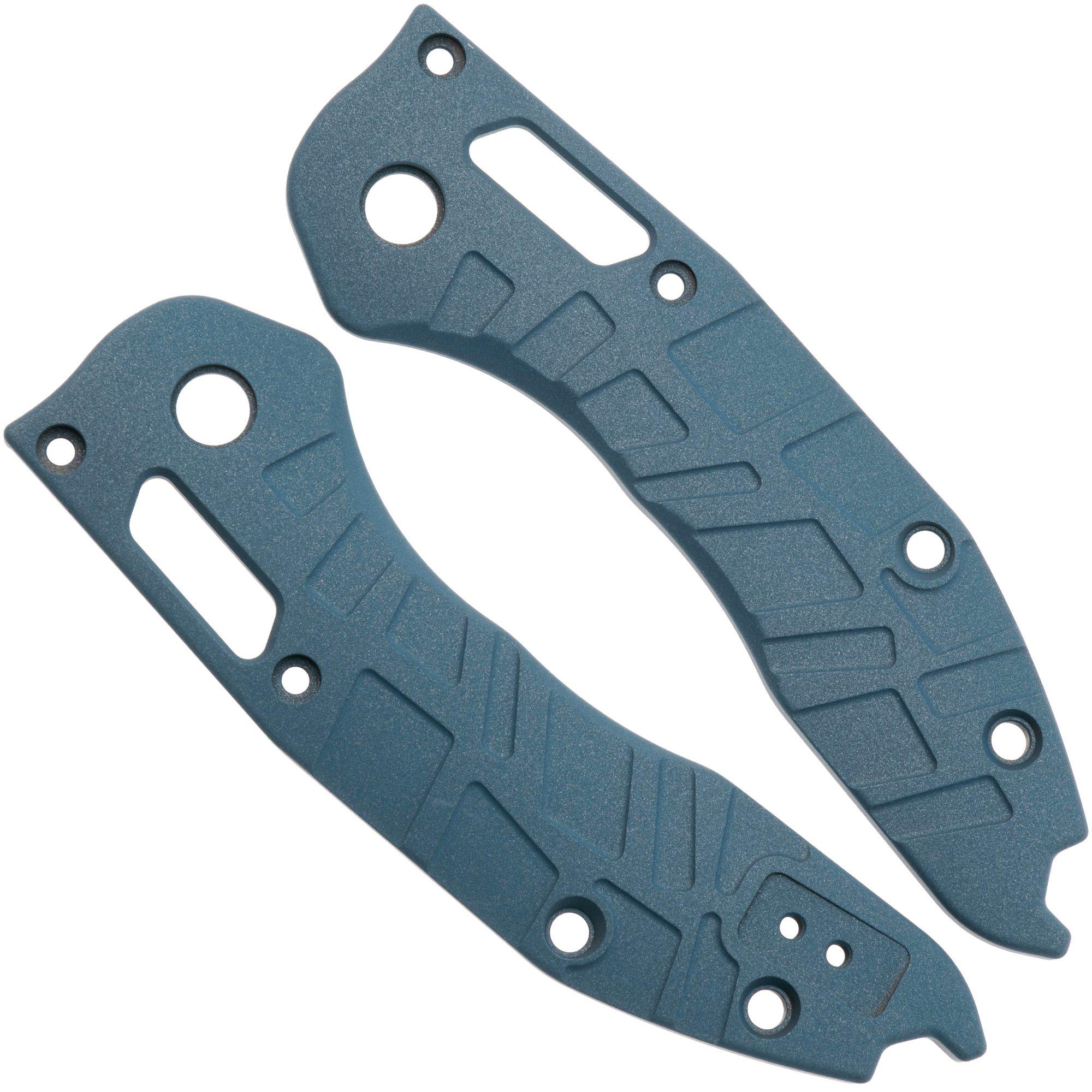 Lex Custom Microtech Stitch Scales V2 MS2TH185, Blue Titanium, Griffschalen