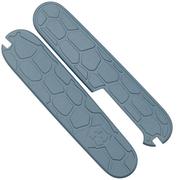 Lex Custom Victorinox 91 mm Scales V91LH326 Lizard Polar Blue Titanium, guancetta