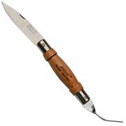 MAM Couteau de poche avec fourchette, bois de hêtre 2021