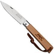 MAM Operario Beech Wood Satin Finish Leather Strap, 2037 pocket knife