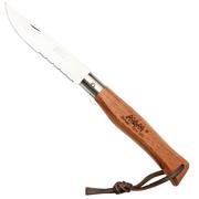 MAM Hunter Plus, partially serrated, leather lanyard, linerlock 2066 pocket knife