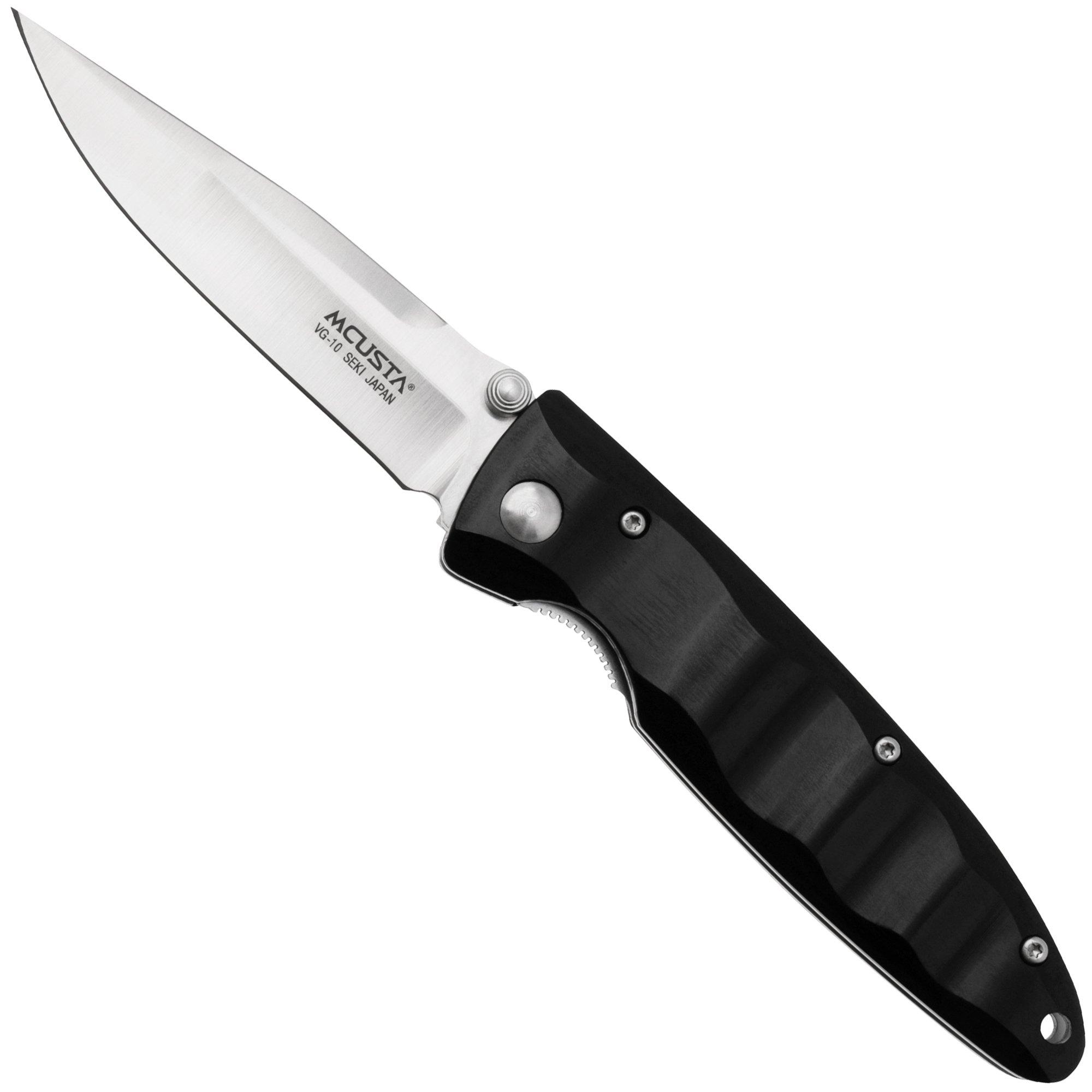 Nóż dżentelmeński Mcusta MC-17V Classic Wave, Black pakkawood