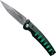 Image for Mcusta MC-0044C Katana, black/green, gentleman's knife