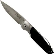 Mcusta MC-144G Shinra Mixture Teana, Black pakkawood, cuchillo de caballero