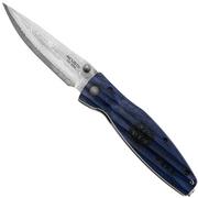 Mcusta MC-0186D Sengoku Date Masamune, blue pakkawood, couteau de gentleman