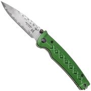 Mcusta MC-163D Fusion, verde, cuchillo de caballero