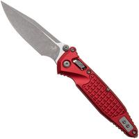Afbeelding voor Microtech Socom Ram-Lok 160RL-10APFRRD, Apocalyptic Stonewashed M390MK, Red Frag Aluminium, zakmes
