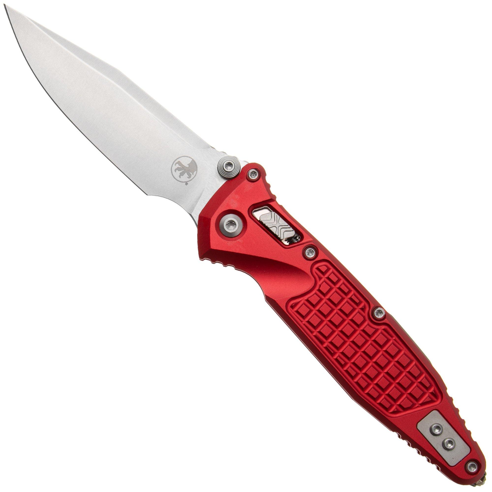 Microtech Socom Ram-Lok 160RL-10FRRD, Stonewashed M390MK, Red Frag Aluminium, zakmes