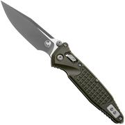 Afbeelding voor Microtech Socom Ram-Lok 160RL-1FRCMPOD-Z13 Magpul OD-Green Cerakote M390MK Clippoint, Magpul OD-Green Frag Aluminum, zakmes