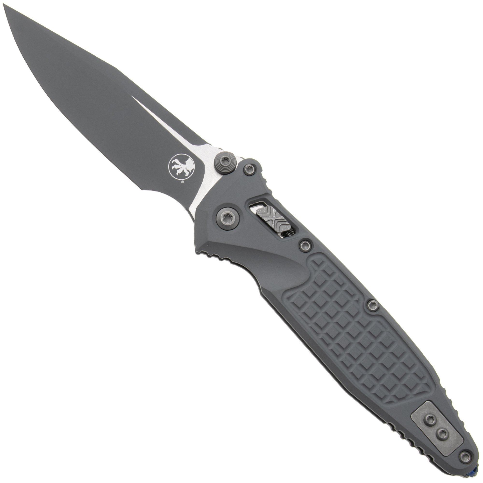 Microtech Socom Ram-Lok 160RL-1FRCSM-Z13, Storm Grey Cerakote M390MK, Grey Frag Aluminium, zakmes